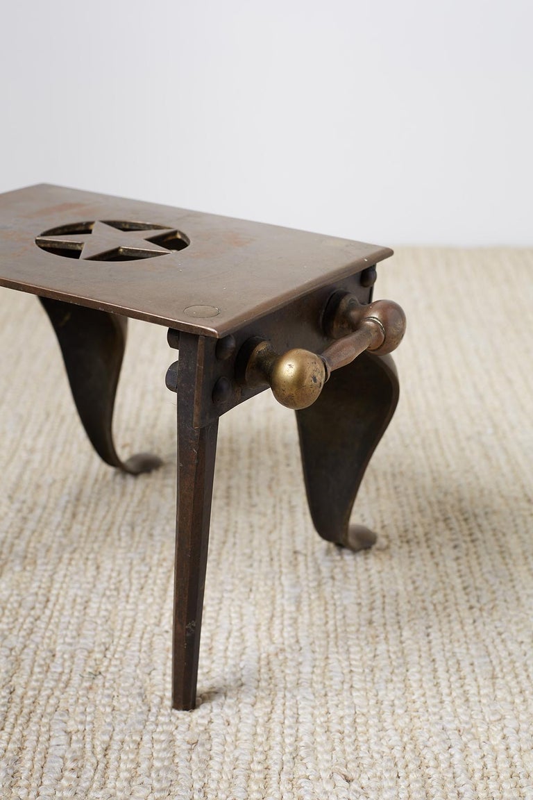 English Brass Fireplace Stool or Footman Trivet at 1stDibs what is a