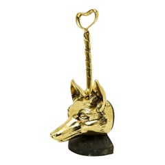 Edwardian Fox and Riding Crop Door Stop