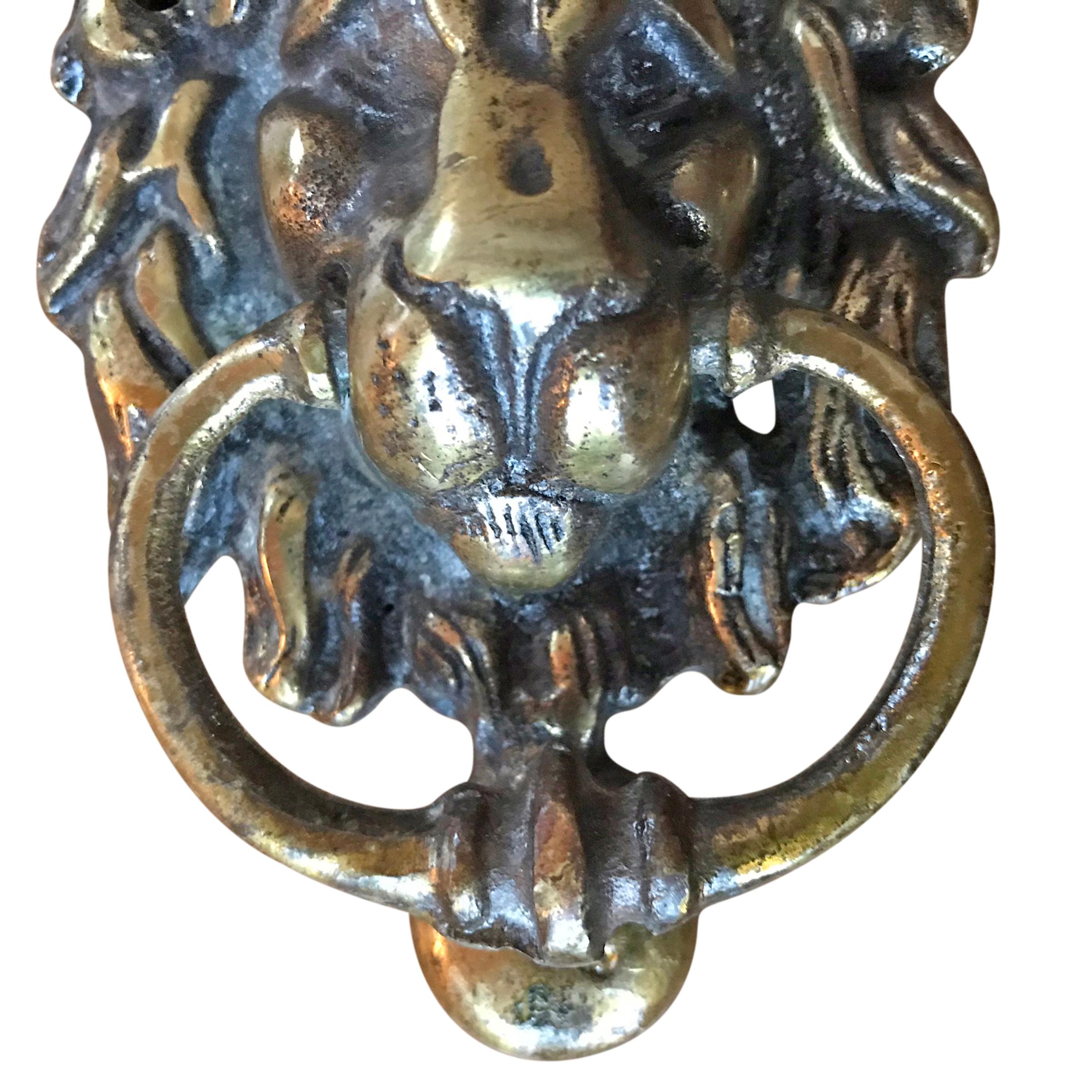 large lion head door knocker