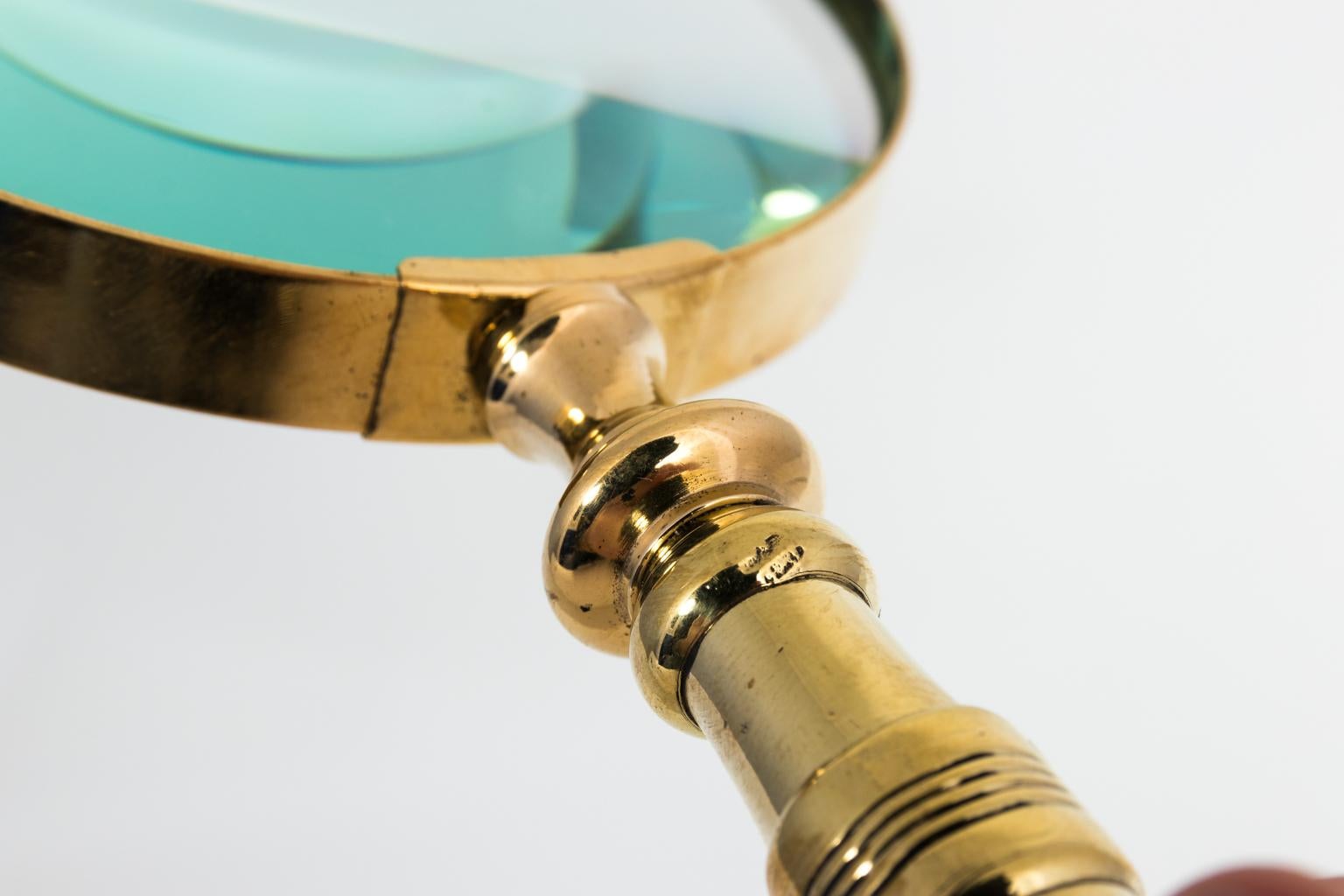 English Brass Magnifying Glass 5
