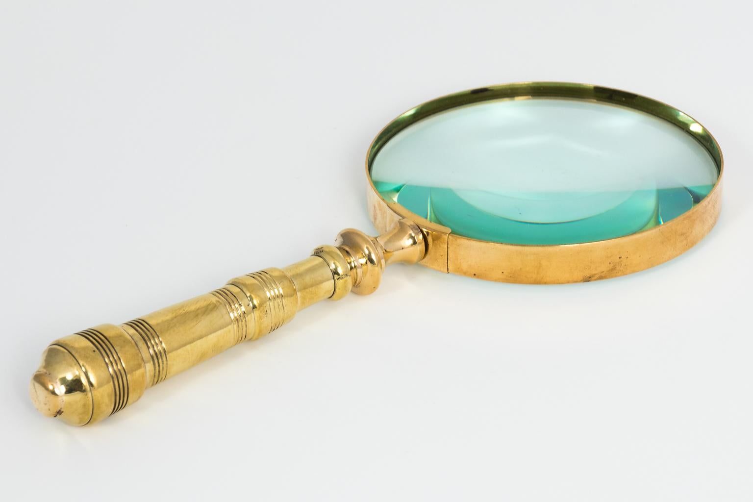 20th Century English Brass Magnifying Glass