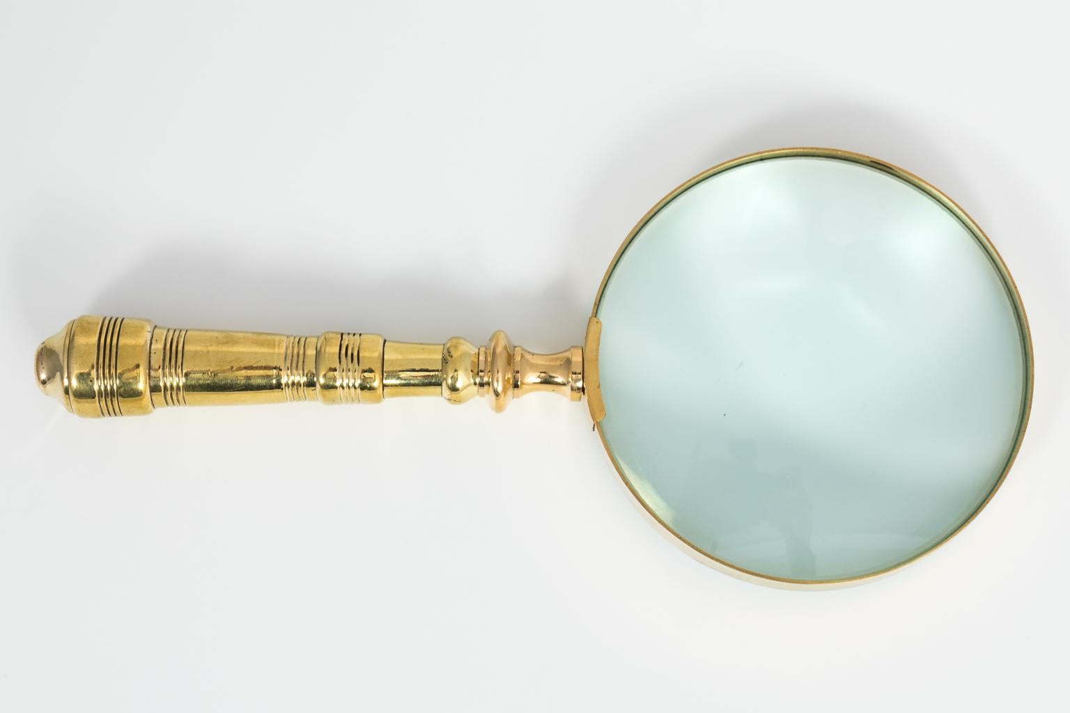 English Brass Magnifying Glass 4