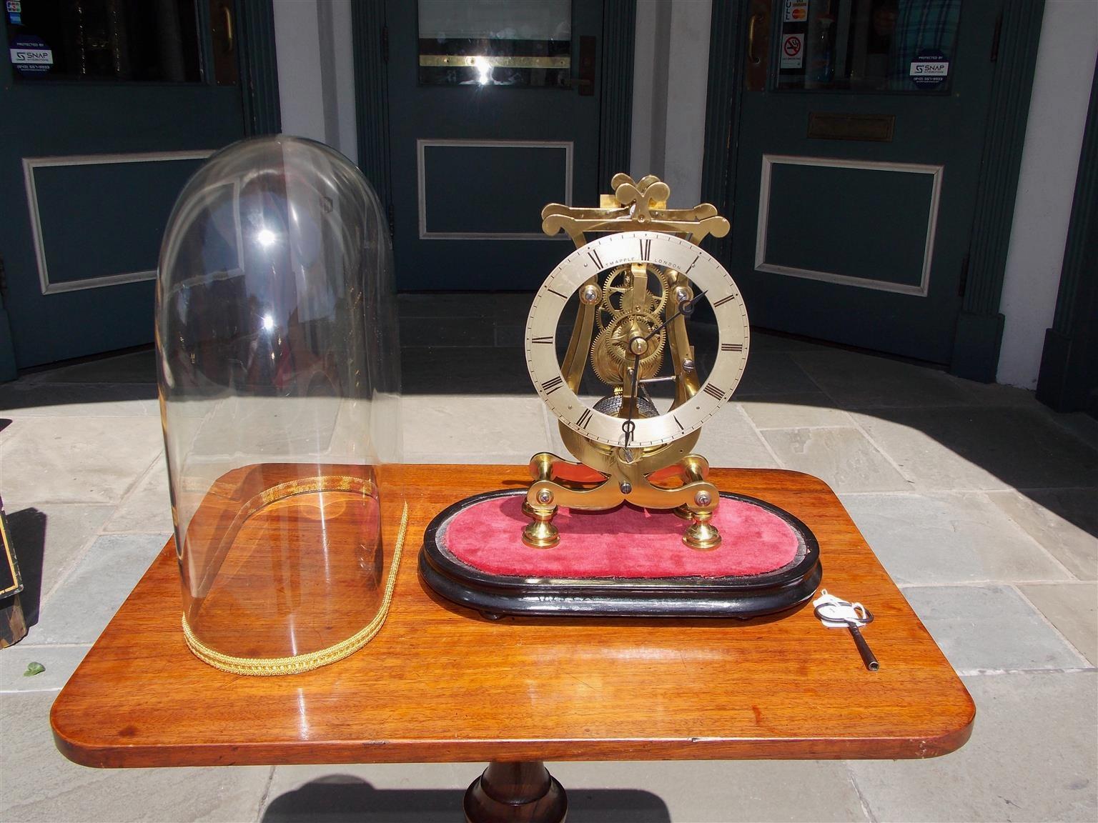 glass dome clocks antique