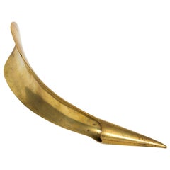 English Brass Shoe Horn, circa 1870s