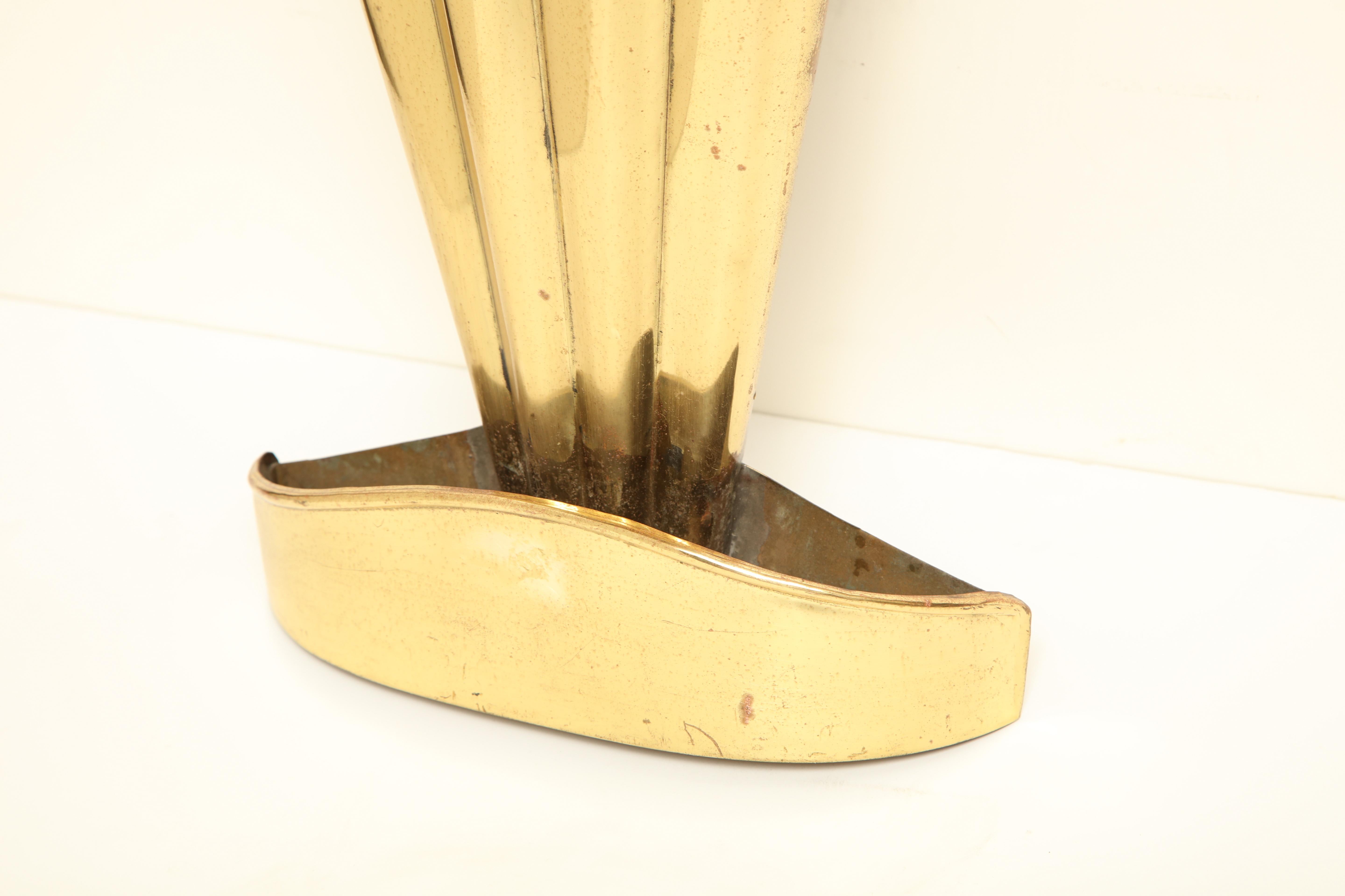 English, Brass Stand in the Form of an Umbrella For Sale 2