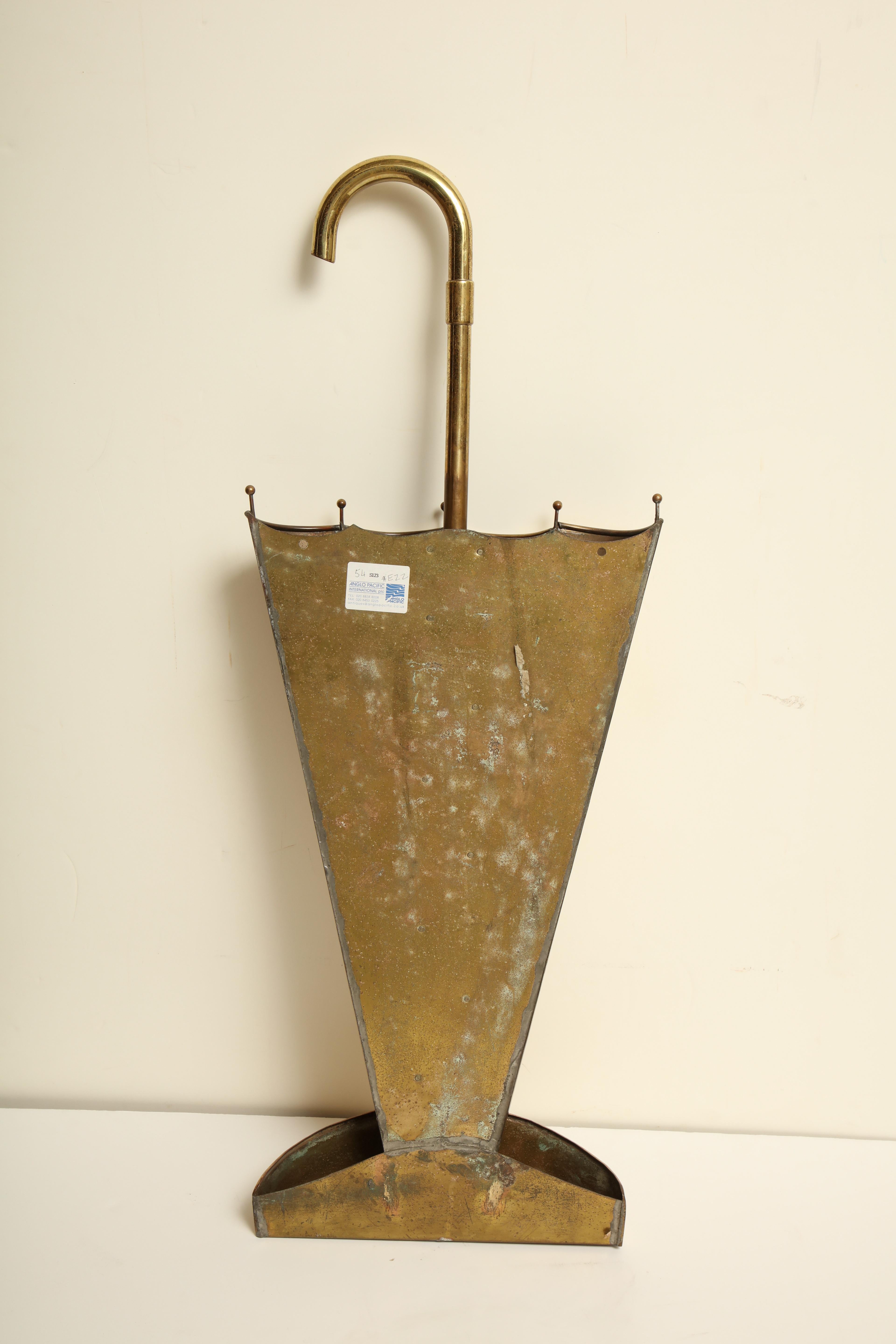 English, Brass Stand in the Form of an Umbrella For Sale 5