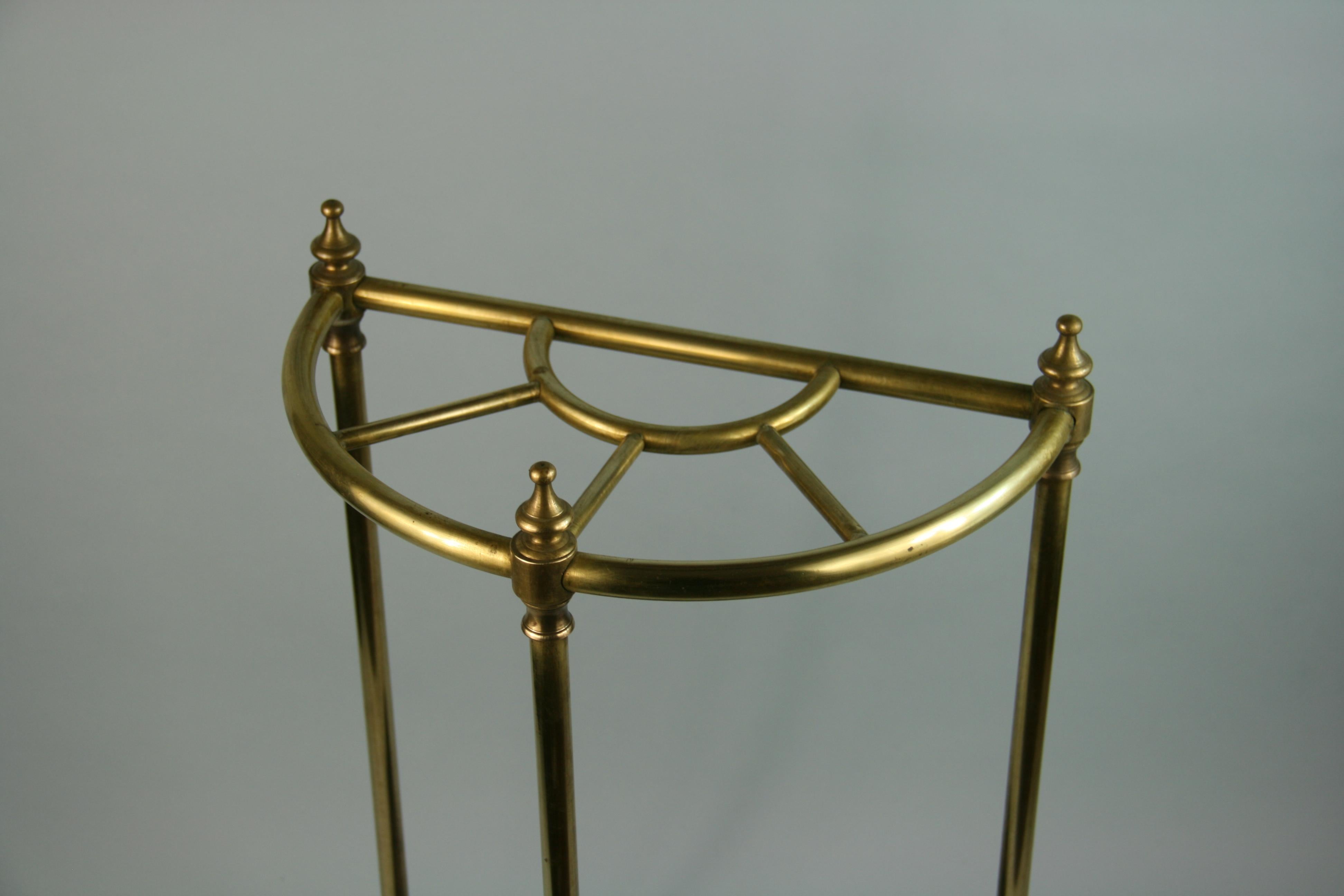 Victorian English Brass and Cast Iron  Umbrella/Cane Stand In Good Condition In Douglas Manor, NY