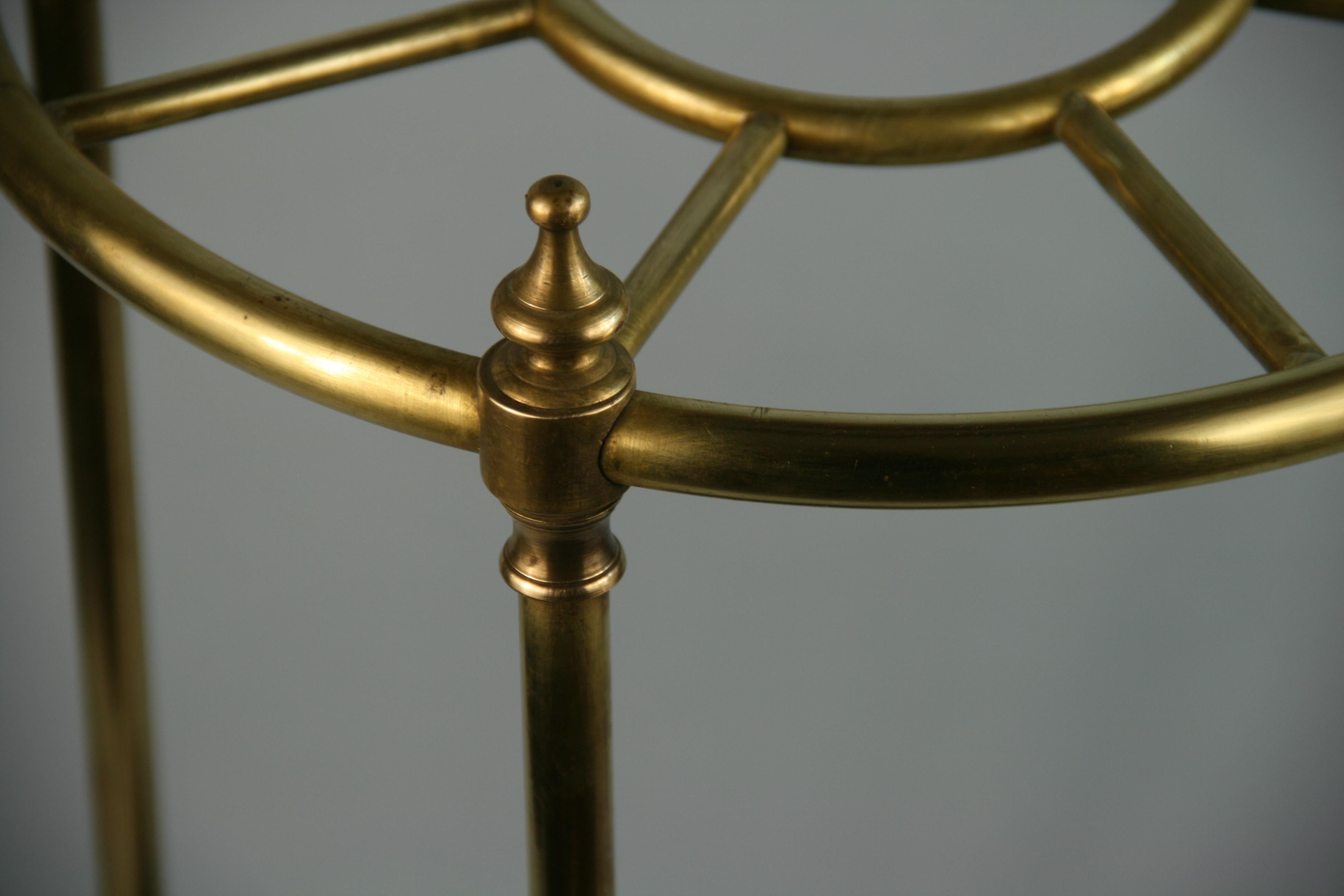 Late 19th Century Victorian English Brass and Cast Iron  Umbrella/Cane Stand