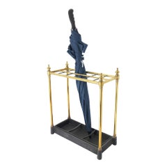 English brass umbrella stand, c. 1860