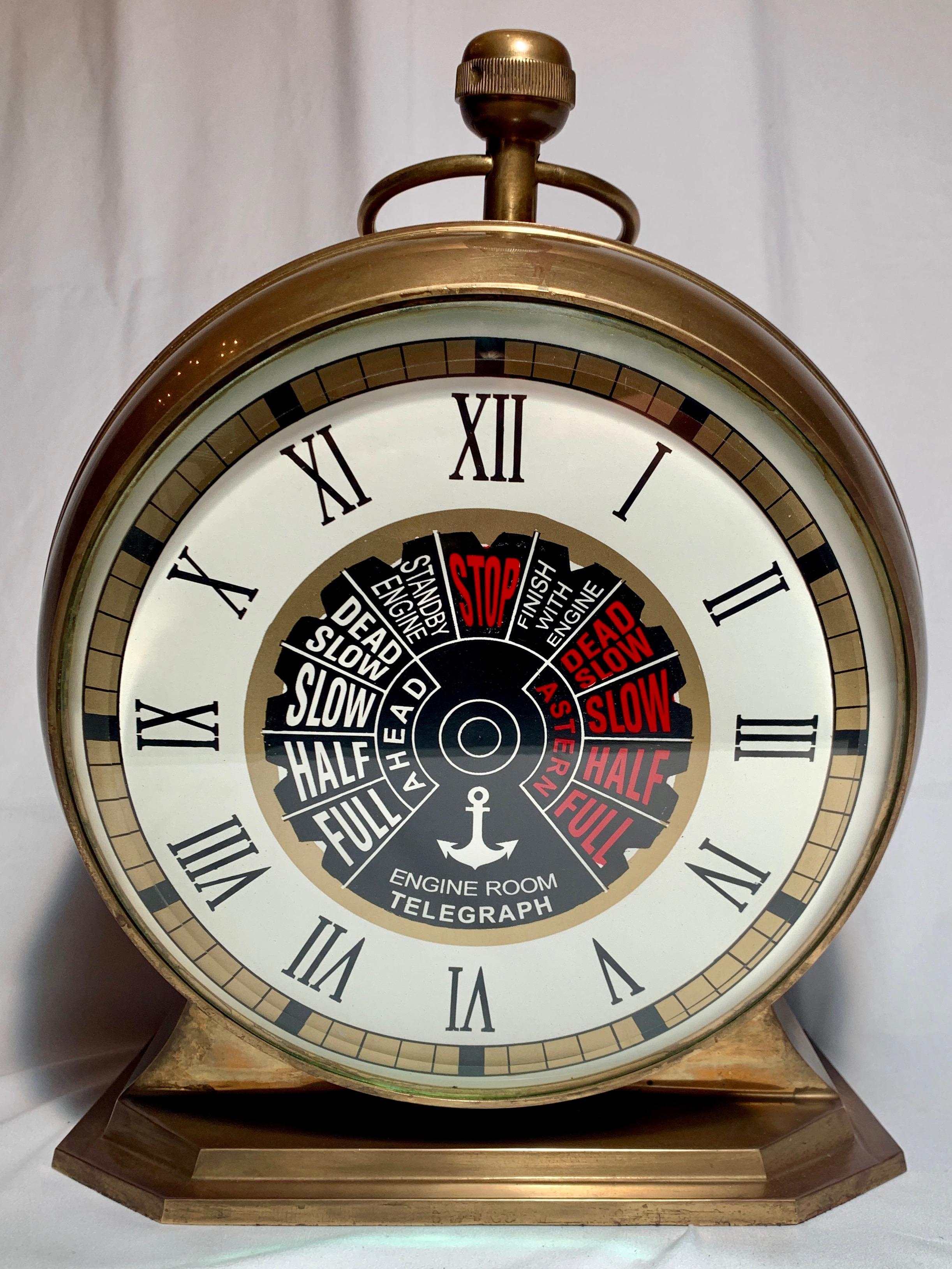 English brass world clock.

   