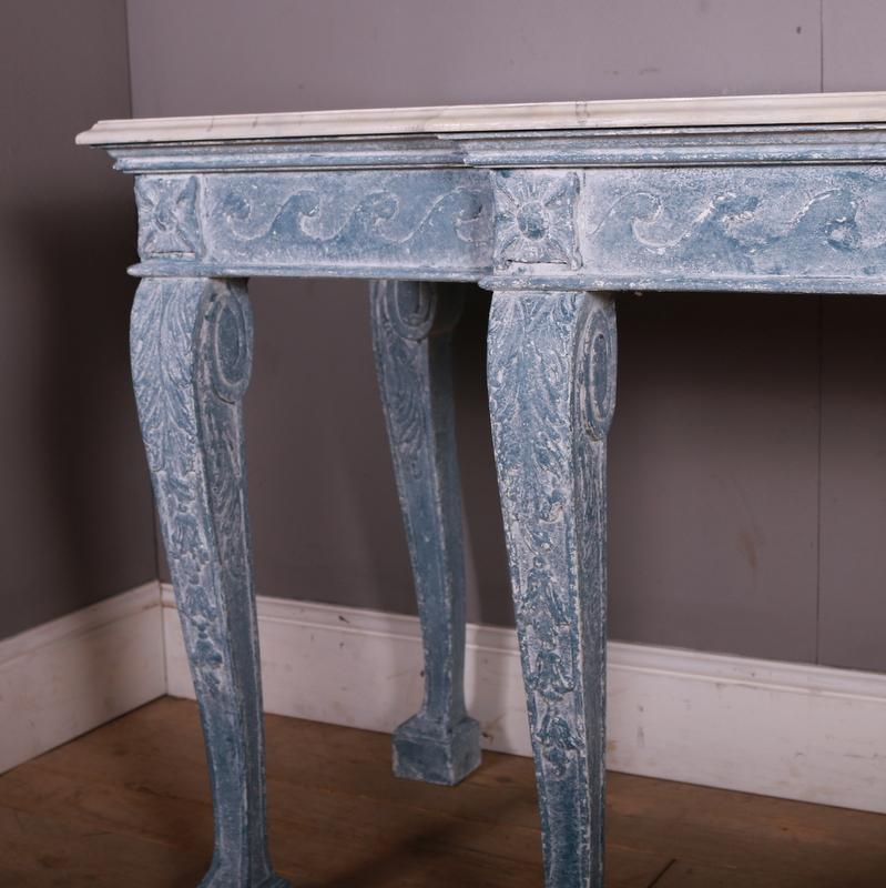 Victorian English Breakfront Console Table