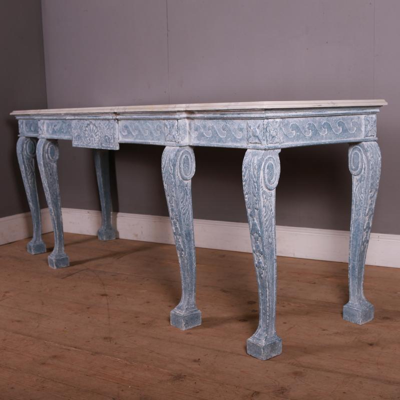 English Breakfront Console Table 1