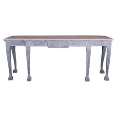English Breakfront Console Table