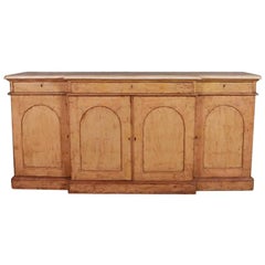 Antique English Breakfront Dresser Base