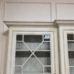 English Breakfront Library Bookcase