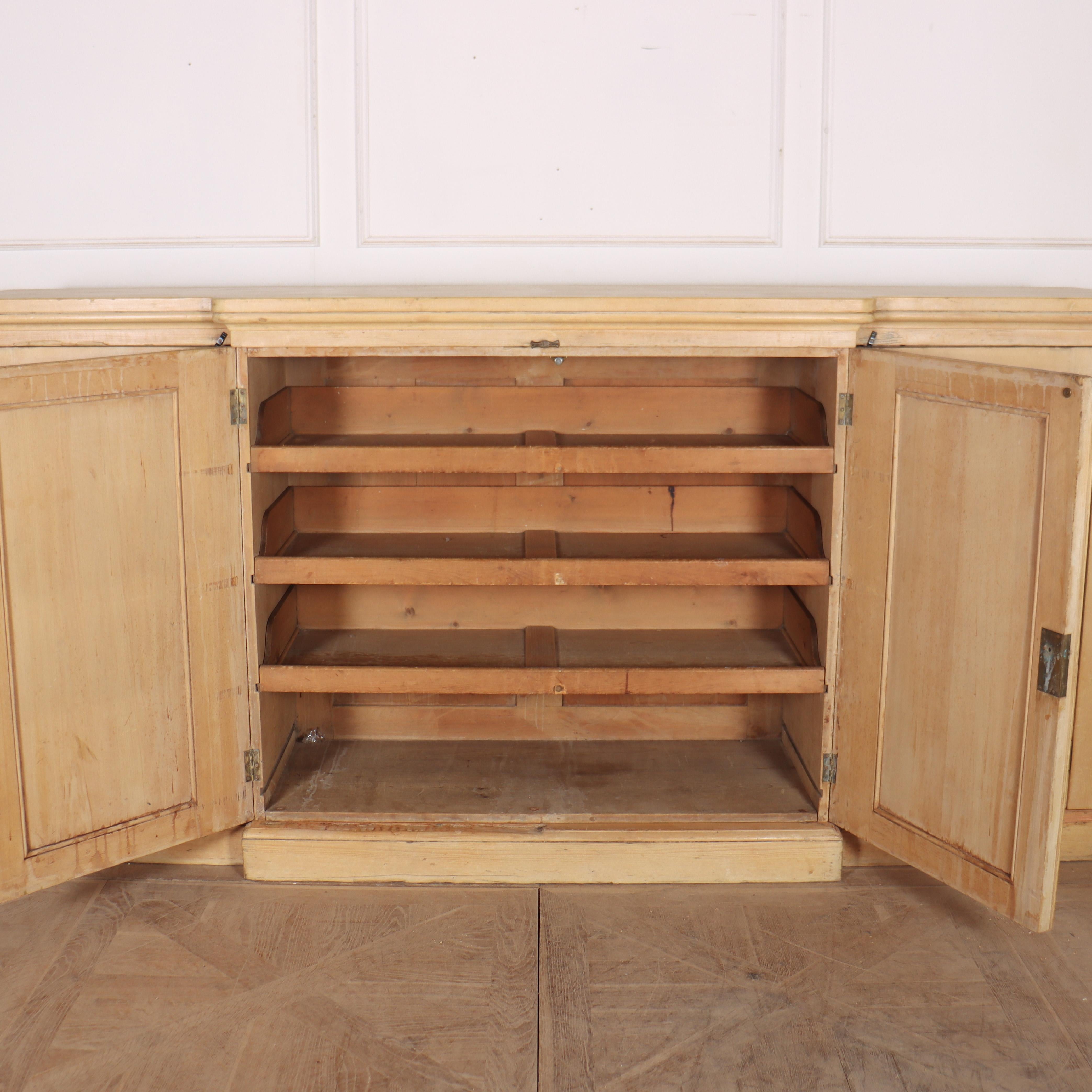 English Breakfront Linen Cupboard For Sale 4