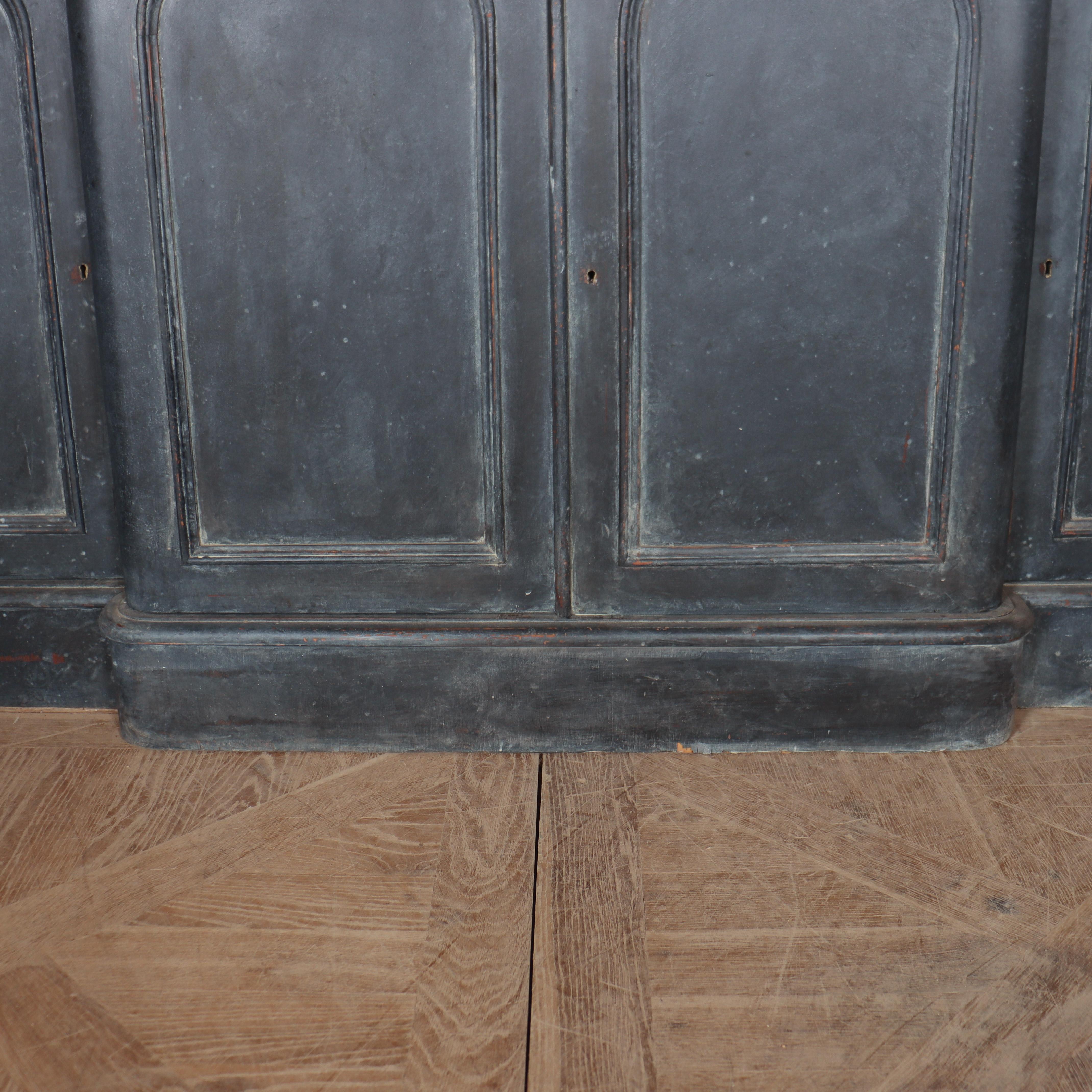 English Breakfront Painted Dresser Base For Sale 1