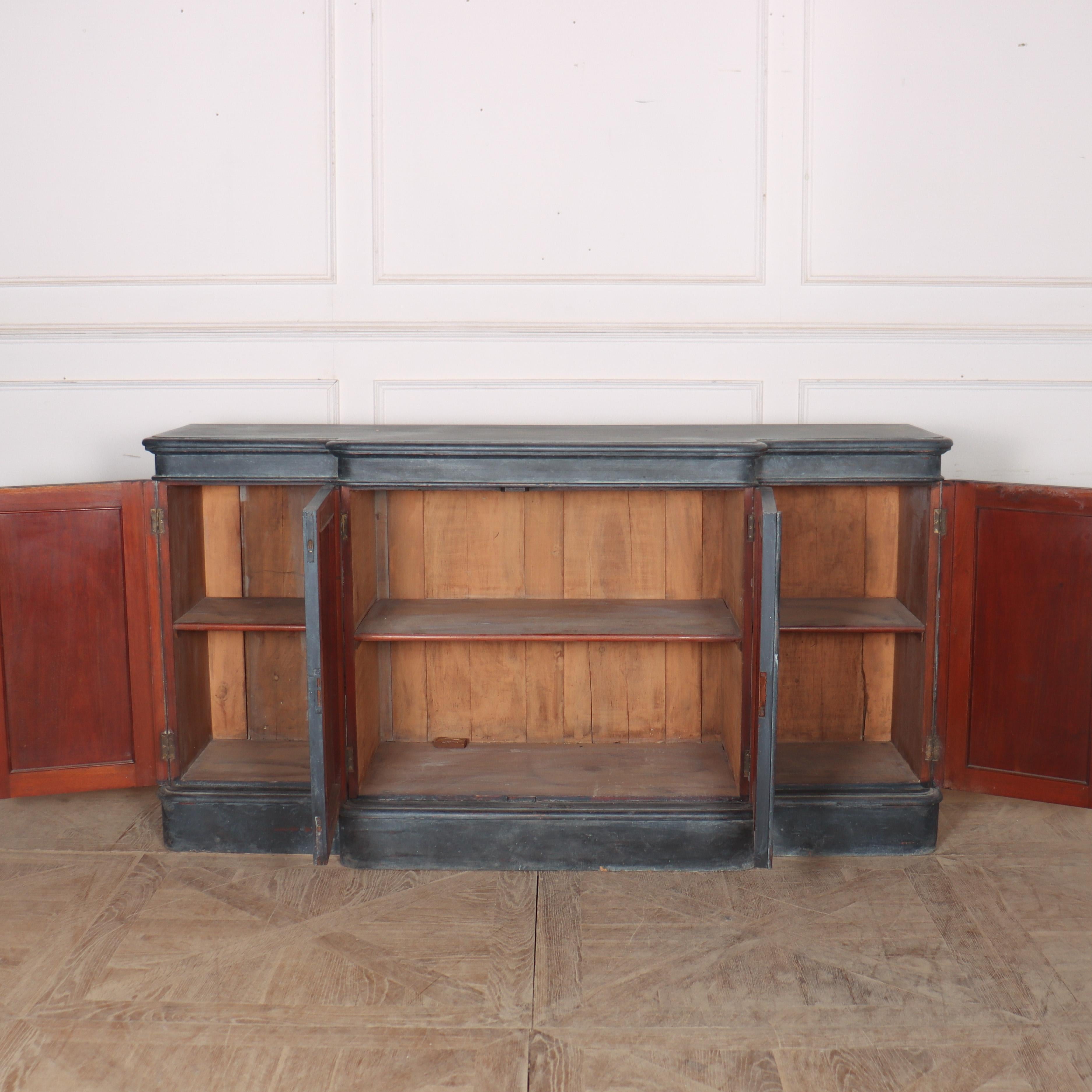 English Breakfront Painted Dresser Base For Sale 2