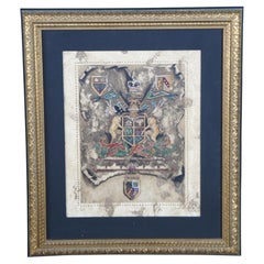English British Heraldic Shield Coat of Arms Royal Crest II Print by L. Jardine