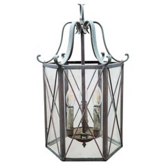 English Bronze and Brass Lantern