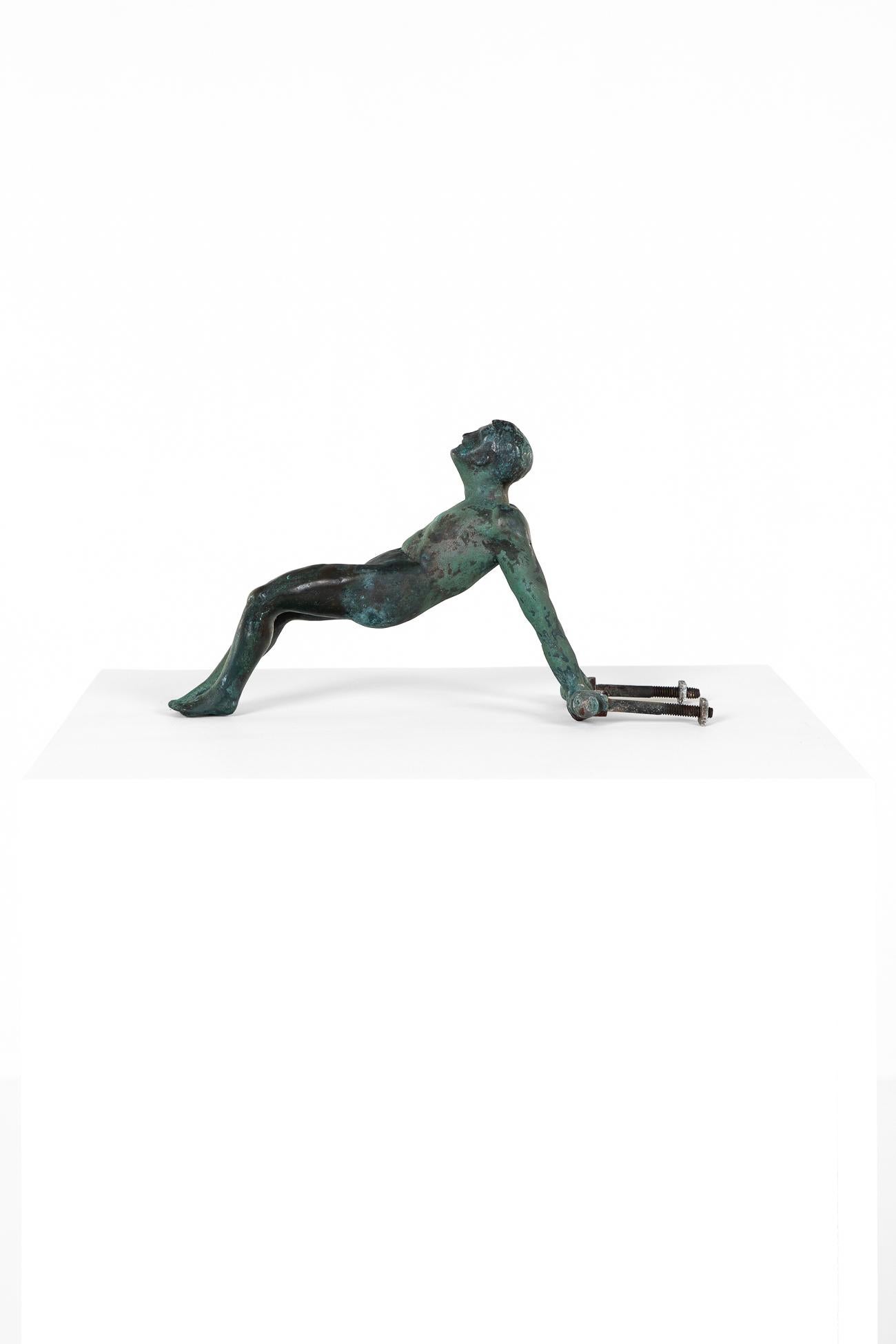British English Bronze Athlete Door Knocker