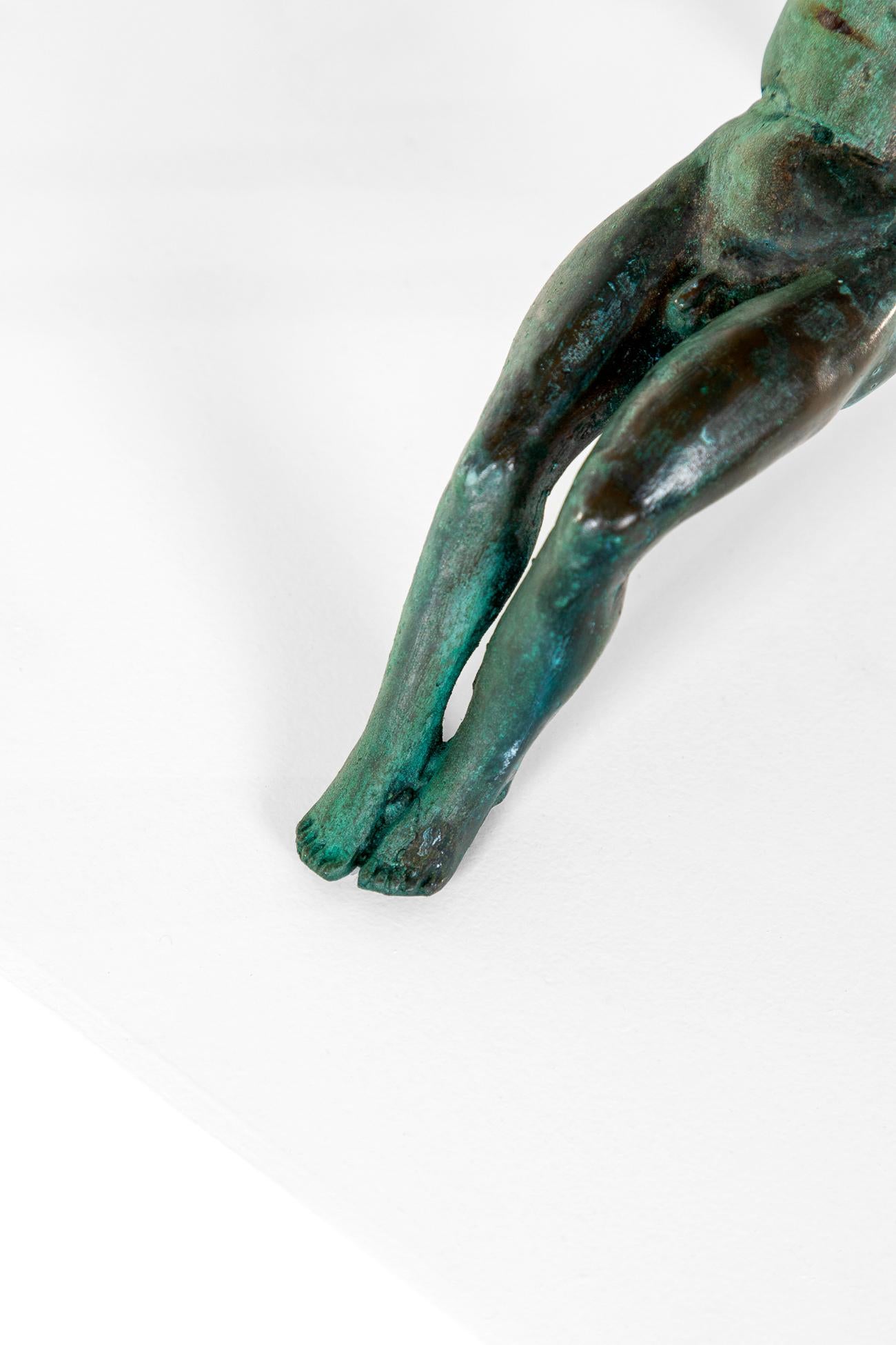 English Bronze Athlete Door Knocker 2