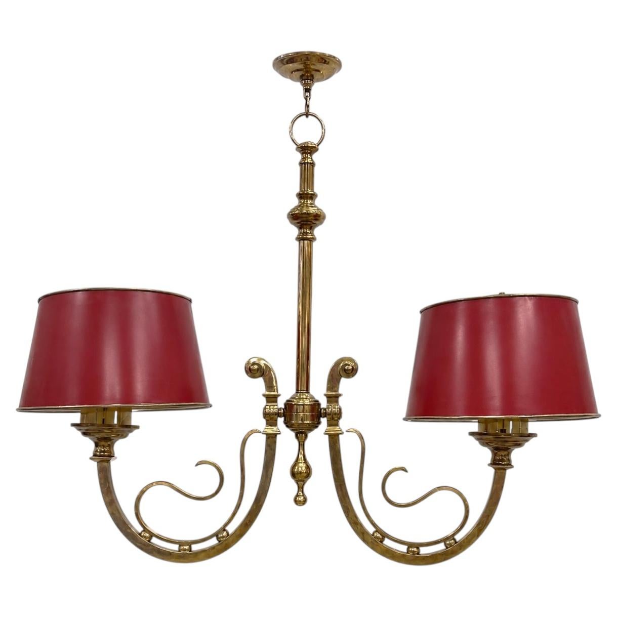 English Bronze Billiard Light Fixture