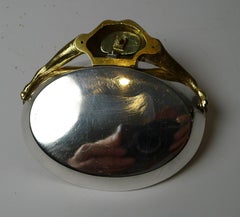 English Bronze Dish / Vide Poche, Drinking Dog, c.1900