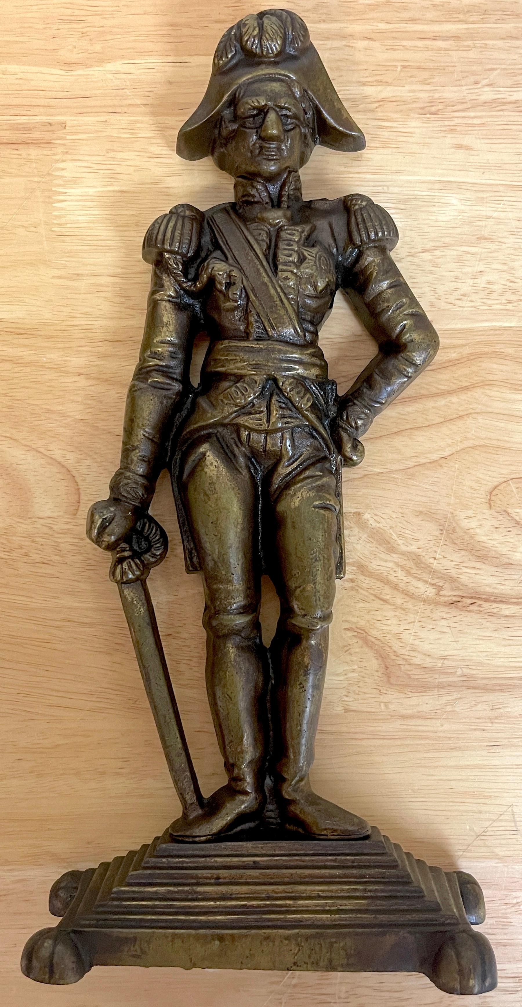 English Bronze Doorstop of Horatio Lord Nelson, after E. H. Baily, R.A For Sale 2