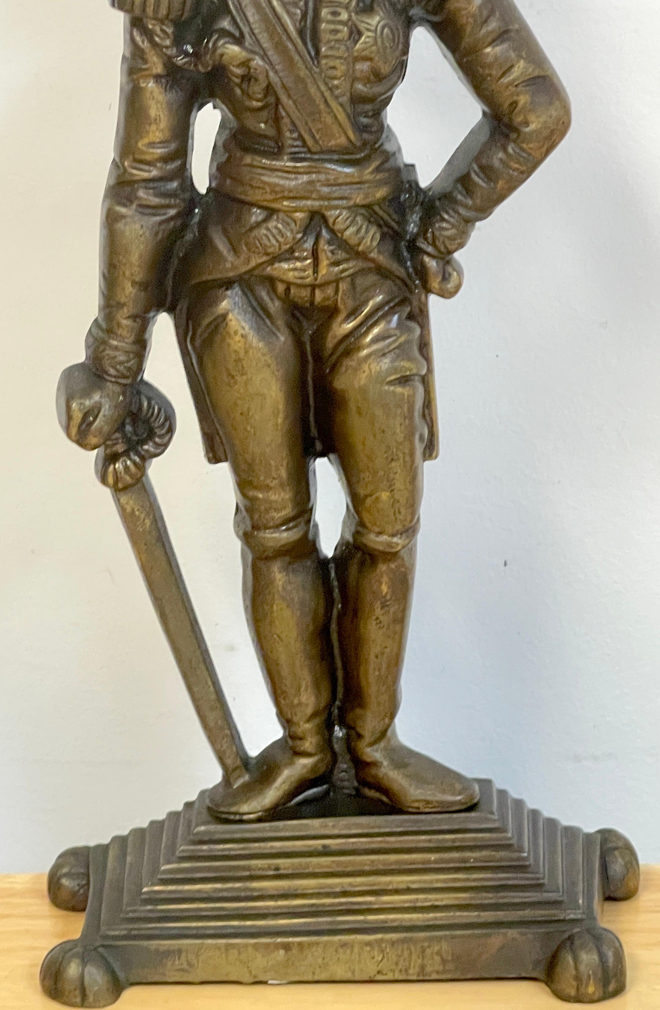 Anglais stop de porte en bronze anglais d'Horatio Lord Nelson, d'après E. H. Baily, R.A en vente
