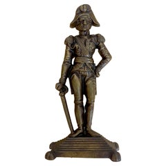 Englischer Türstopper aus Bronze von Horatio Lord Nelson, nach E. H. Baily, R.A.