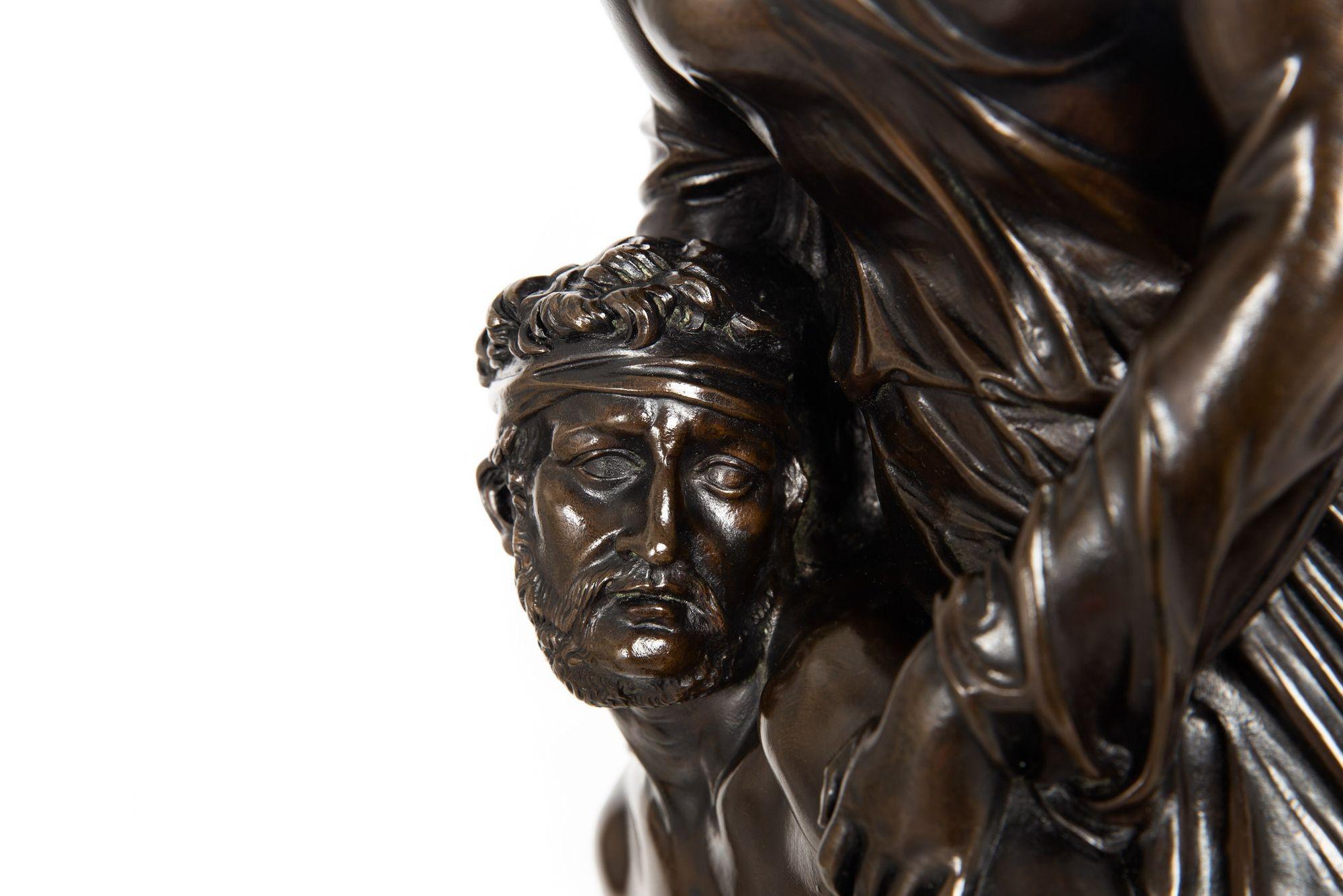 English Bronze Sculpture “Mercy on Battlefield” (1856), Edward Bowring Stephens 6