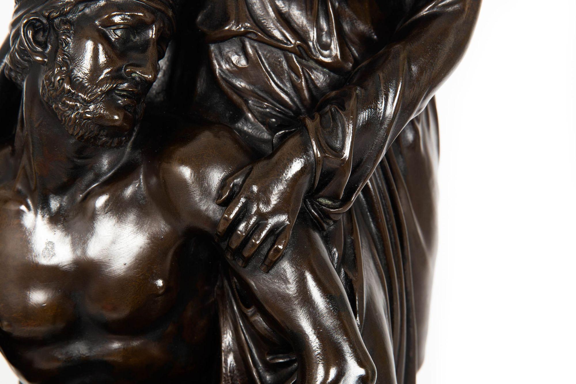 English Bronze Sculpture “Mercy on Battlefield” (1856), Edward Bowring Stephens 10