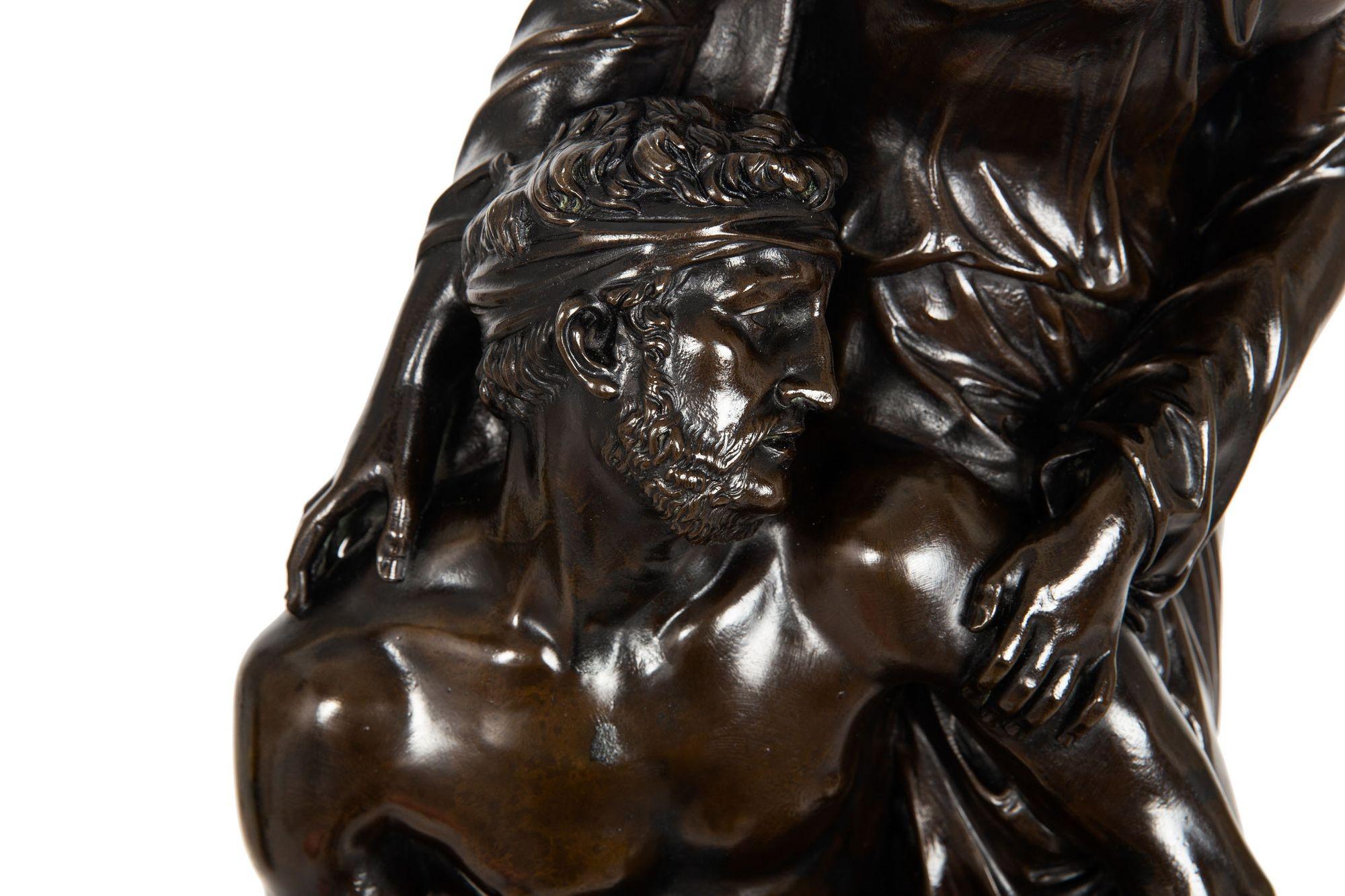 English Bronze Sculpture “Mercy on Battlefield” (1856), Edward Bowring Stephens 4