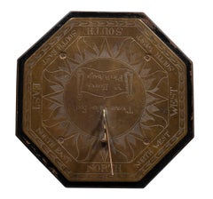English Bronze Sundial by Thomas Callow