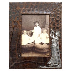 English Brown Crocodile Picture Frame