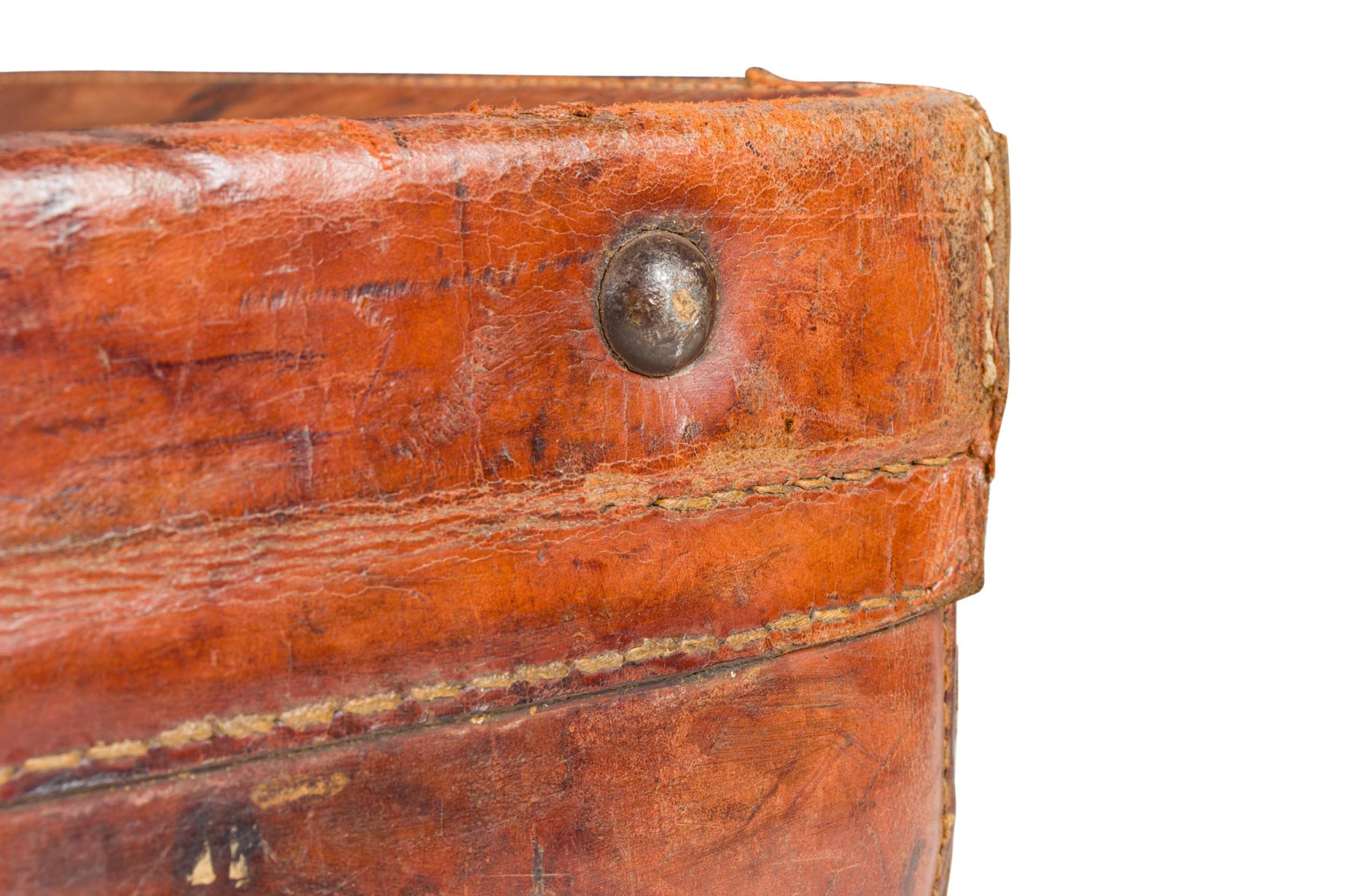 English Brown Leather Valise For Sale 5