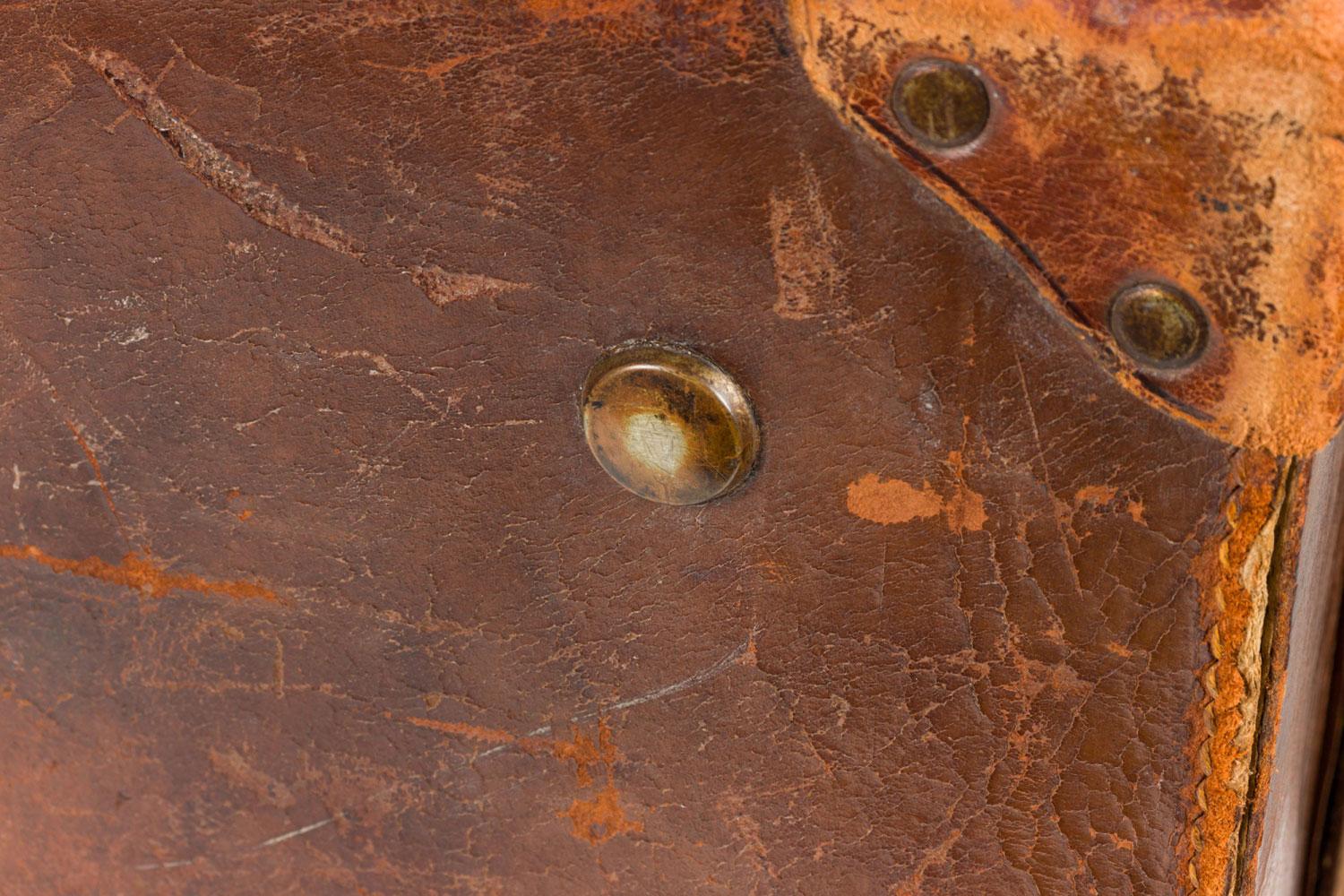 Englisch Brown Leder Valise im Angebot 8