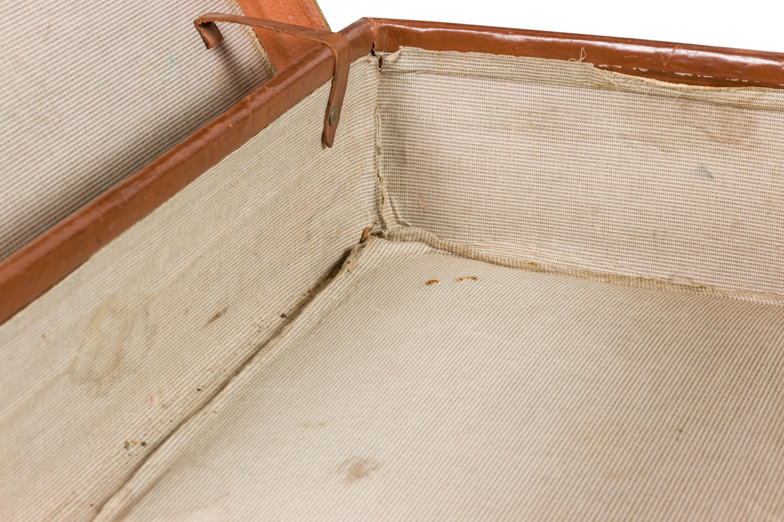 English Brown Leather Valise For Sale 9