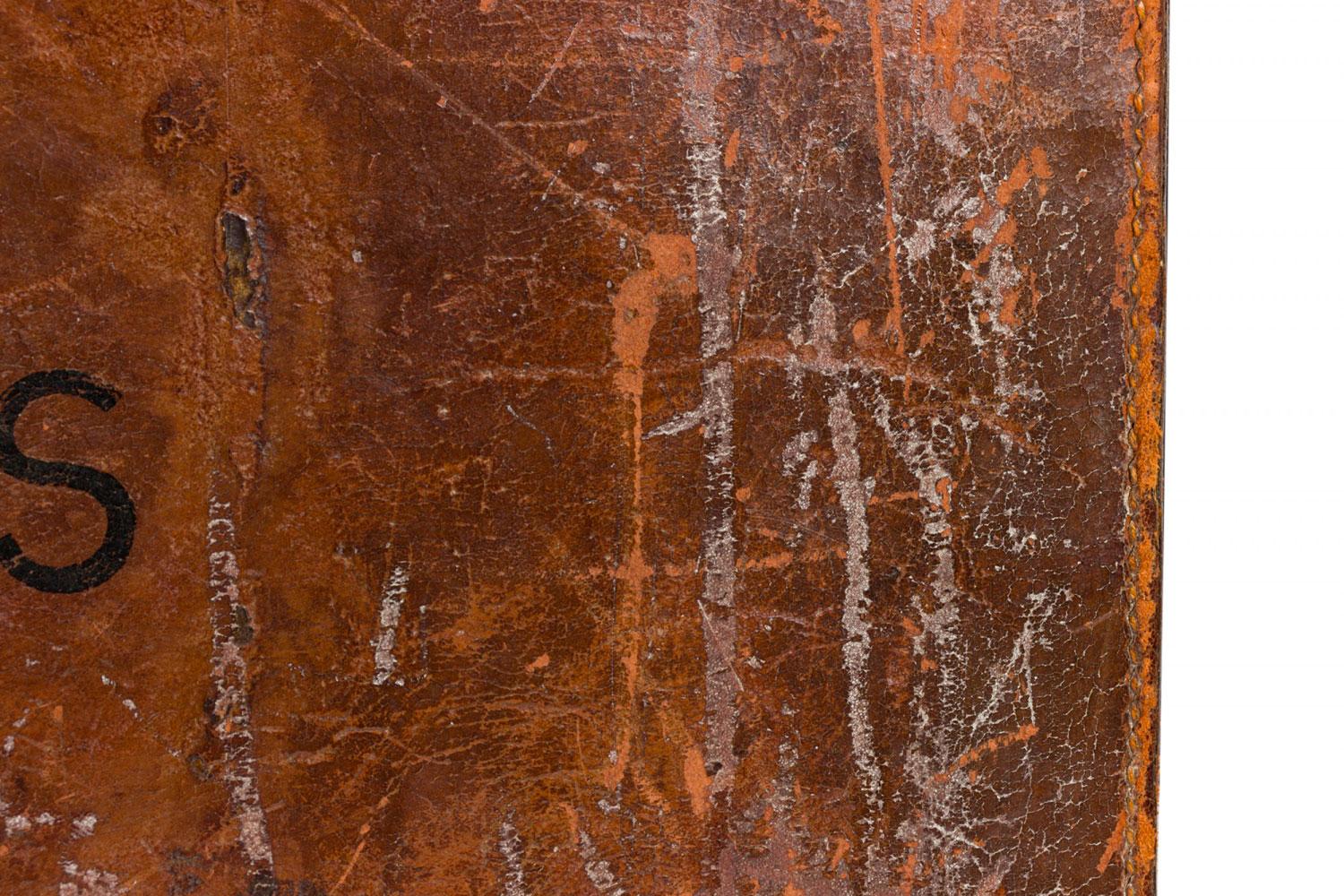 Englisch Brown Leder Valise im Angebot 10