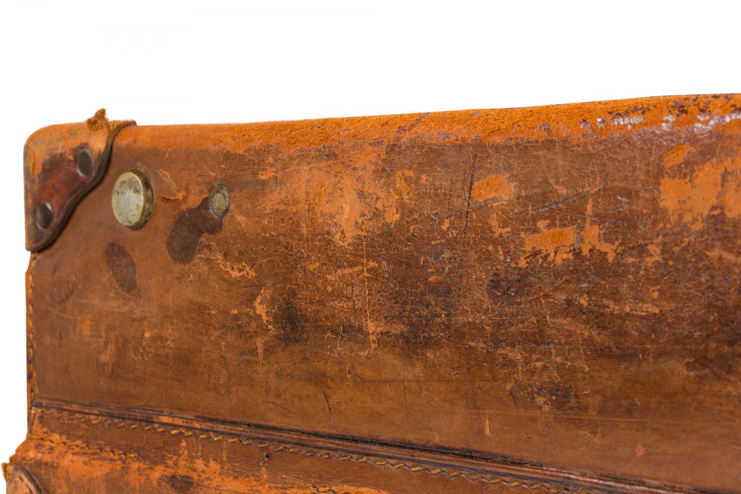 Englisch Brown Leder Valise im Angebot 12