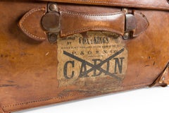 English Brown Leather Valise