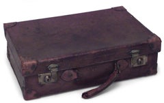 English Brown Leather Valise