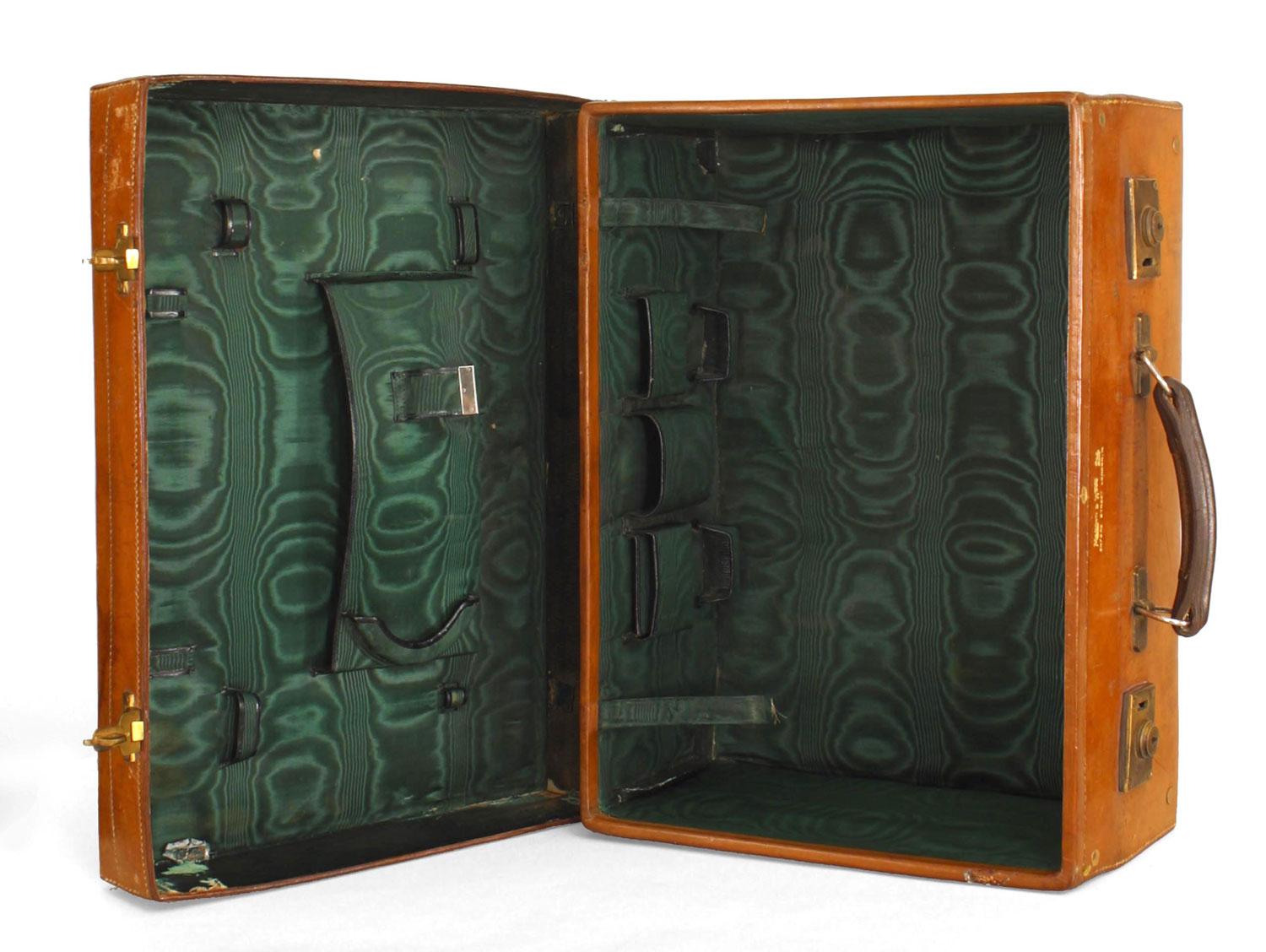 Englisch Brown Leder Valise (Britisch Kolonial) im Angebot