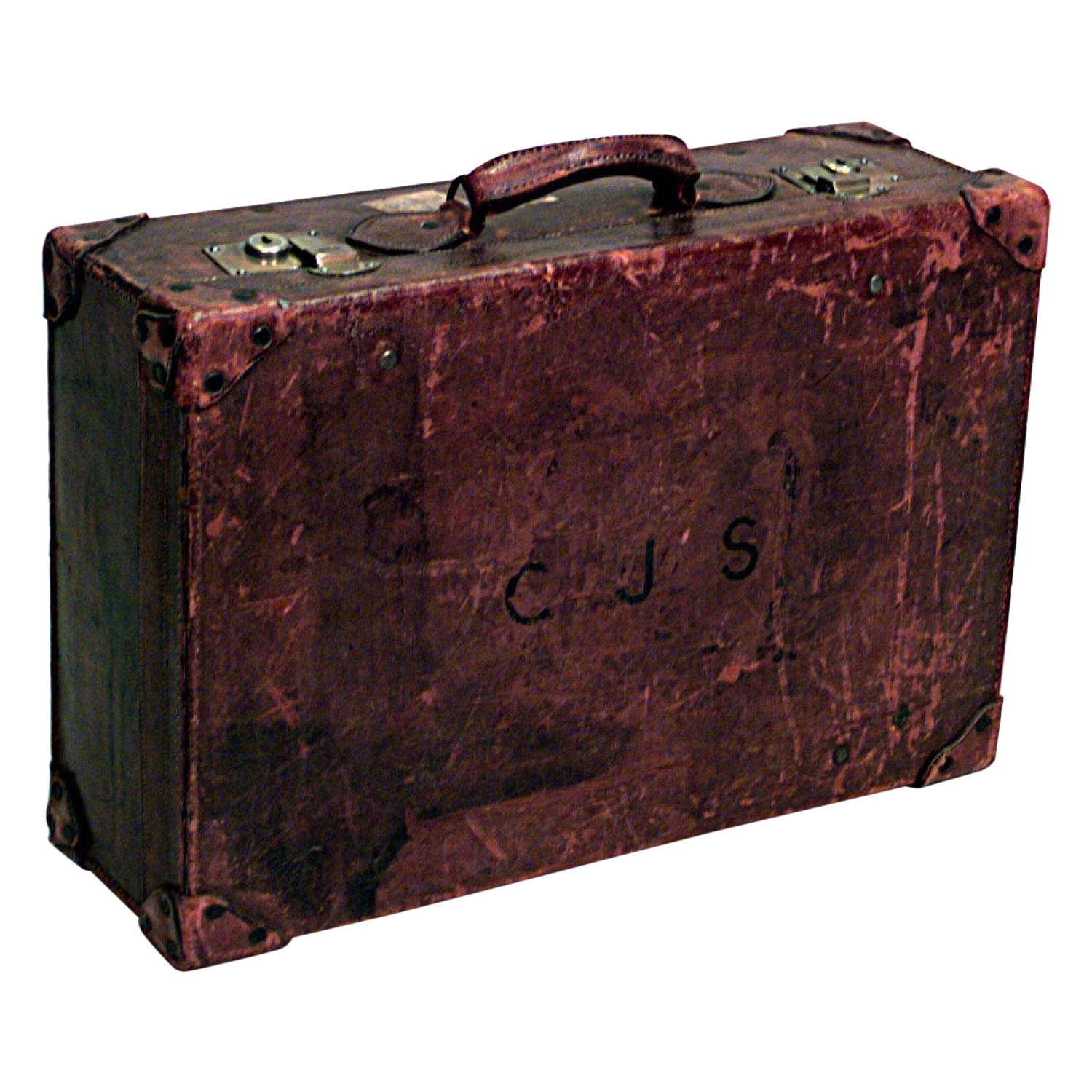 English Brown Leather Valise