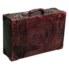 English Brown Leather Valise