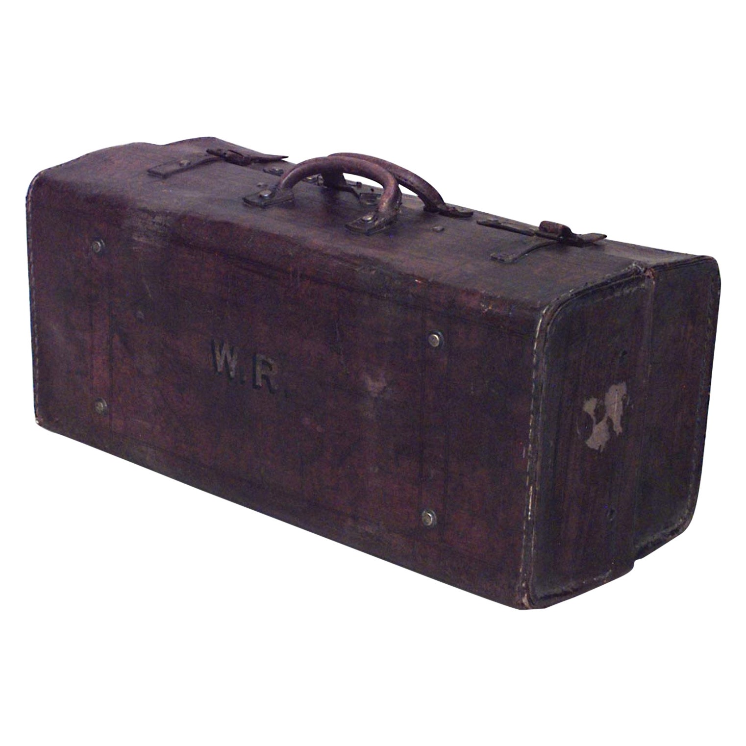 English Brown Leather Valise