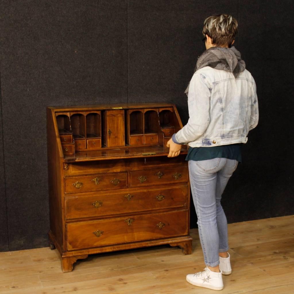 English Bureau in Inlaid Mahogany, Maple and Fruitwood from 19th Century 8