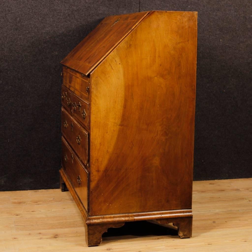 English Bureau in Inlaid Mahogany, Maple and Fruitwood from 19th Century 2