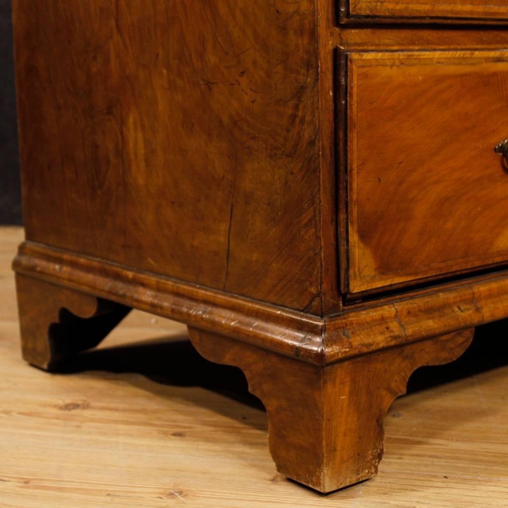 English Bureau in Inlaid Mahogany, Maple and Fruitwood from 19th Century 5